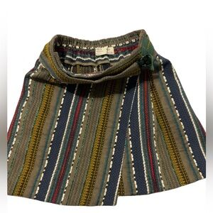 Striped Multicolor Knitted Women's Skirt